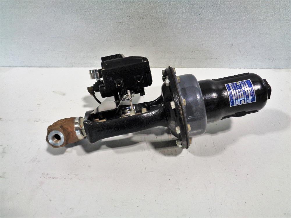 W.E. Anderson Lin-E-Aire Actuated Hi-Flow Control Valve 1/2" NPT w/ Precisor II